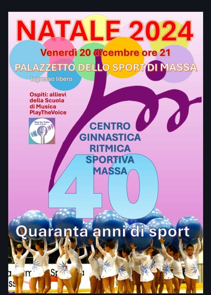 Grande Festa Per I 40 Anni Del Centro Ginnastica Ritmica Sportiva Massa